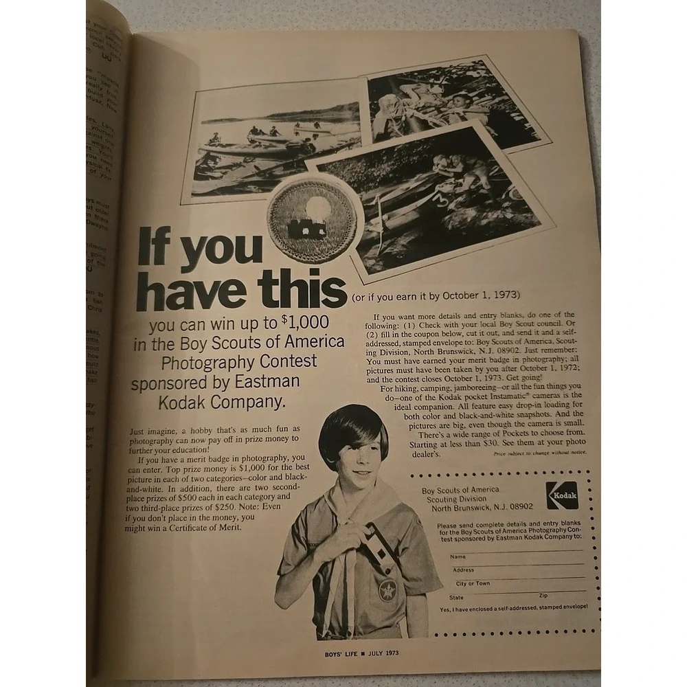 Vintage Boys' Life July 1973 Disney‎ World